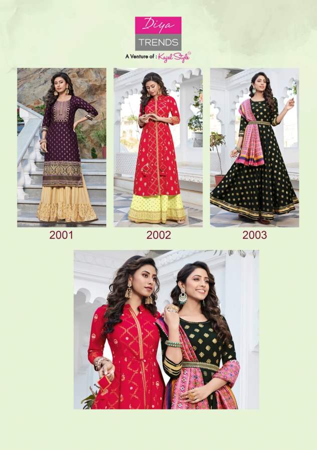 Festival Tadka 2 Heavy Rayon Exclusive Wear Fancy Kurti With Sharara Collection